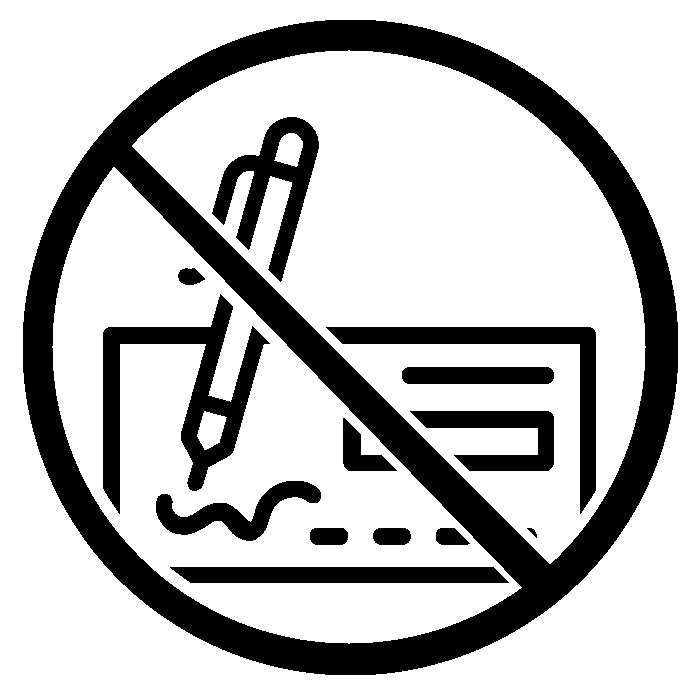 Pas de chèques